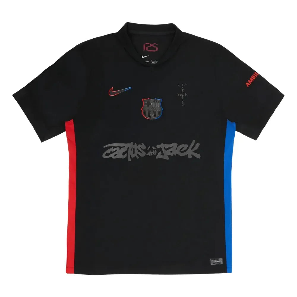 Camiseta Barcelona x Travis Scott Negra – Edición Limitada 2024/25