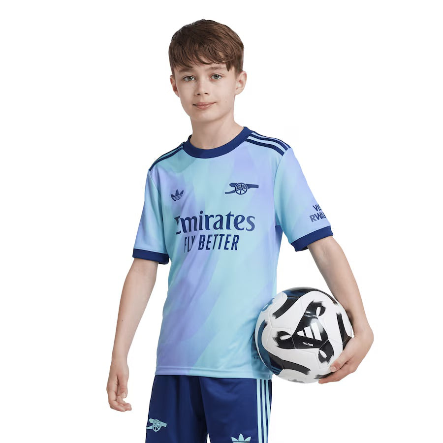 Terceiro equipamento infantil do Arsenal 2024/25